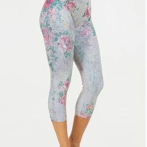 Floral Print Cropped Leggings